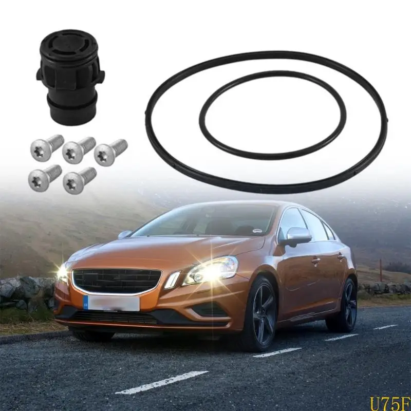 

U75F Car Brake Vacuum Pump Repair Valves Seal with Screw Essential Tool Easy Installation Process Suitable for S80L 31401556