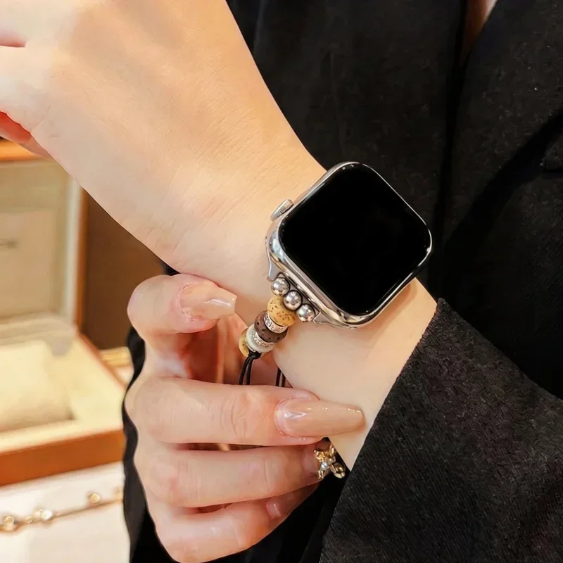 Advanced metal light luxury strap suitable for Apple iWatch strap 38mm 40mm 41mm 42mm 44mm 45mm 49mm fashionable strap