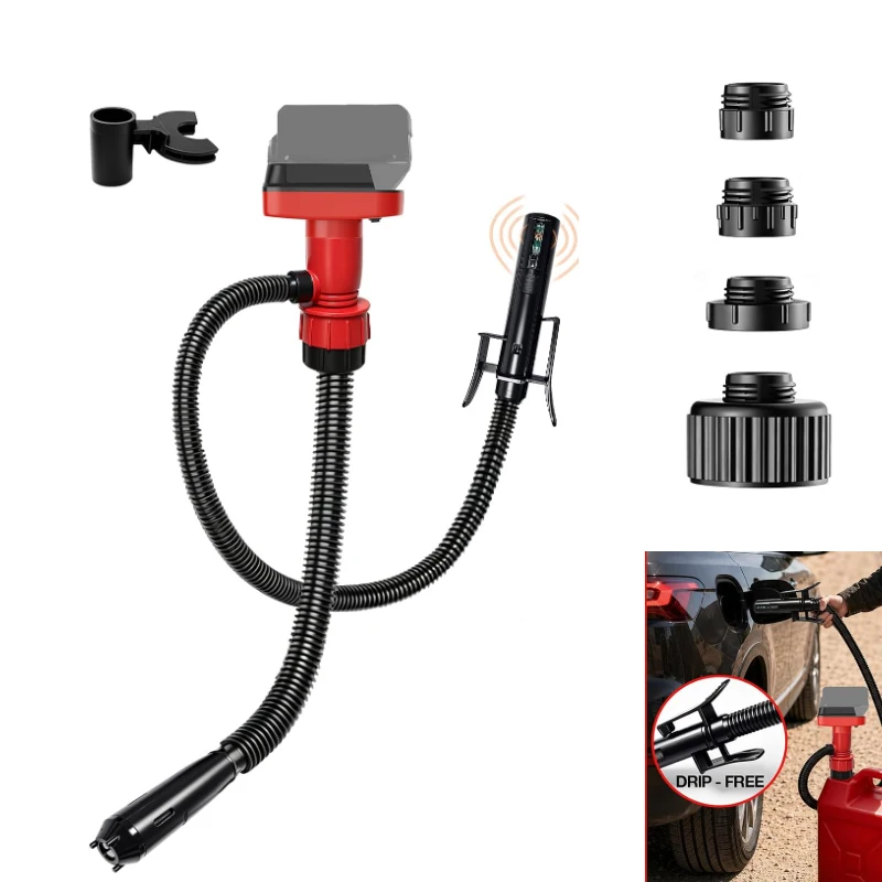 Image of 5GPM Elektrische Ölpumpe, kabellose Kraftstoffpumpe für Makita/Dewalt/Milwaukee/Bosch 18V 20V Akku