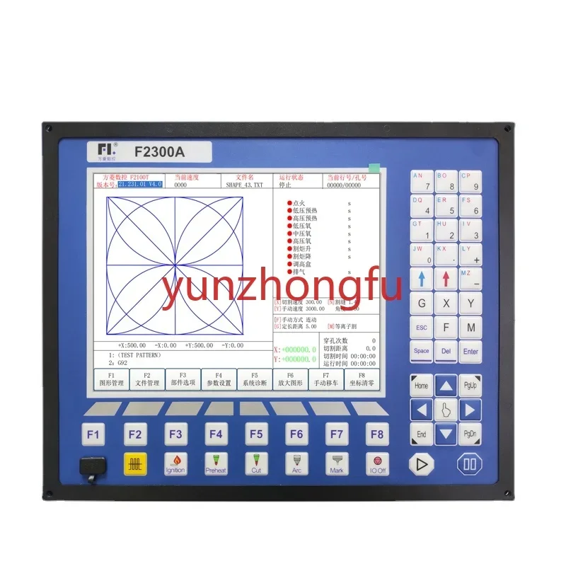 Shanghai Jiaotong University Fangling F2300a/at CNC Operating System Flame Plasma Gantry Cut-off Machine Controller