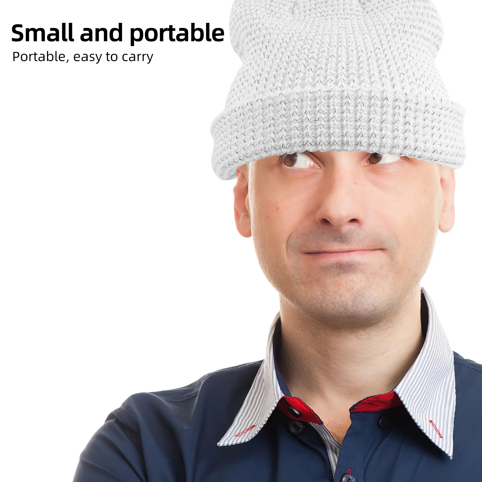 Reflective Winter Beanie Knit Hat Warm Running Night Walking Fishing Outdoor Sports High Visibility Cap Cycling Cap