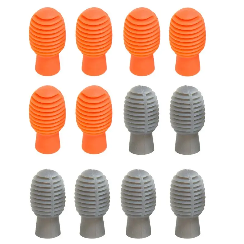 

4 Pieces Drum Mute Drum Dampener Silicone Drumstick Silent Practice Tips Percussion Mute Musical Instruments Accessory Dropship