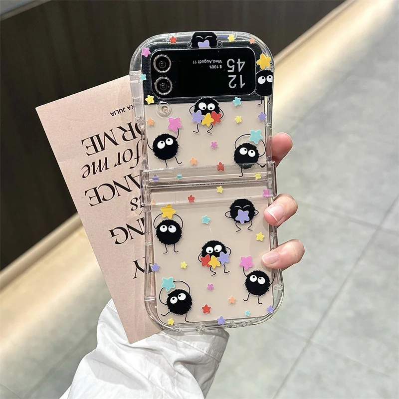 

Little Waist Star Coal Ball for Samsung Galaxy Z Flip 7 6 5 4 Protective Back Cover for ZFlip5 ZFlip6 ZFlip7 Case Shell