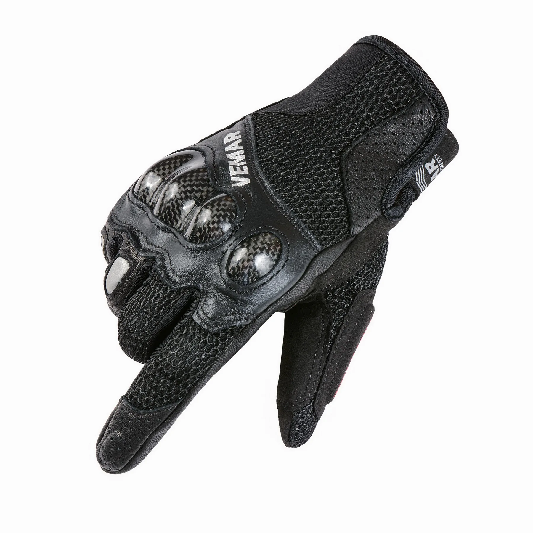 Gants de moto universels, coque de protection en fibre de carbone, équipement d'équitation respirant résistant aux chocs toutes saisons pour hommes et femmes