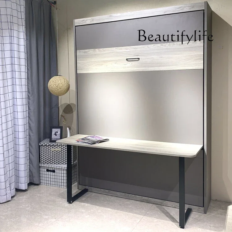 French style Space Saving Murphy Bed Mechanism Manual Vertical Folding Hiding Wall Bed Mechanism With Desk Leg - view 4