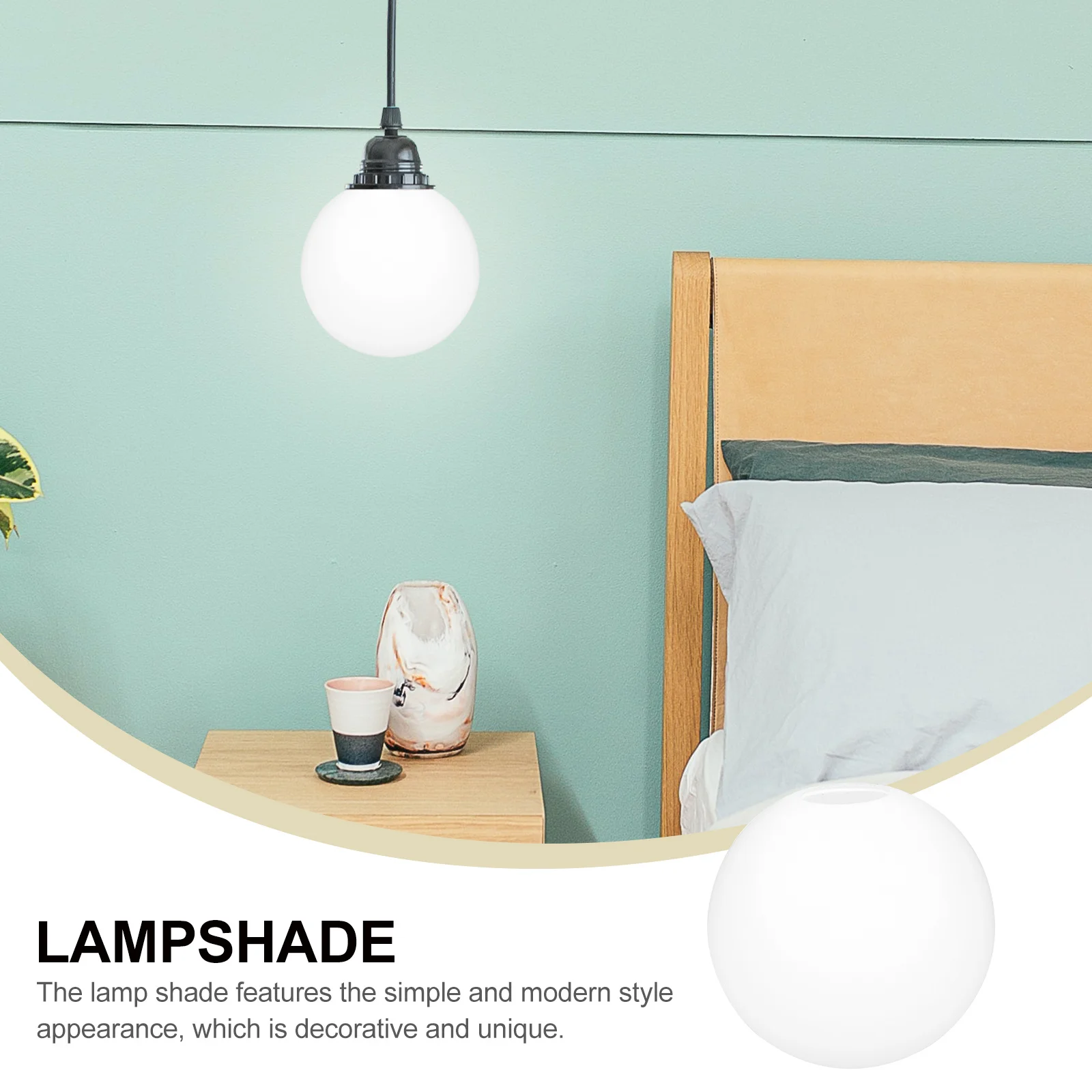 

Orb Frosted Ball Lamp Shade Lampshades Small Light Dome Globe Replacement for Fixtures Glass Cover