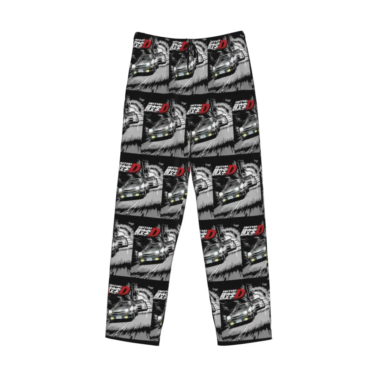

Custom Initial D - Mountain Drift Racing AE86 Pajama Pants Men Sleepwear Sleep Lounge Bottoms with Pockets