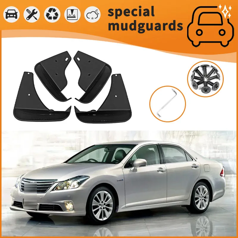 

For 10-24 Toyota Crown models Mudguards Fender Mudflaps Front Rear Flares Splash Guards Cover Car Accessorie