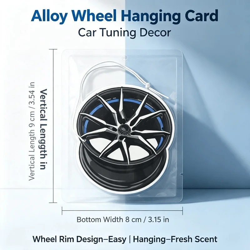 Car Air Freshener Alloy Wheel JDM Car Modification Hanging Scent Card for Car Rearview Mirror Decor Ornament Gift