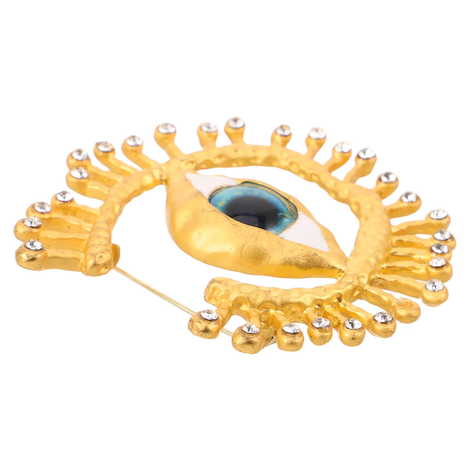 

Evil Eye Brooch Pin With Rhinestone Vintage Lapel Pin Badges For Wedding Party Prom Ladies Jewelry Shawl Sweater Scarf Buckle