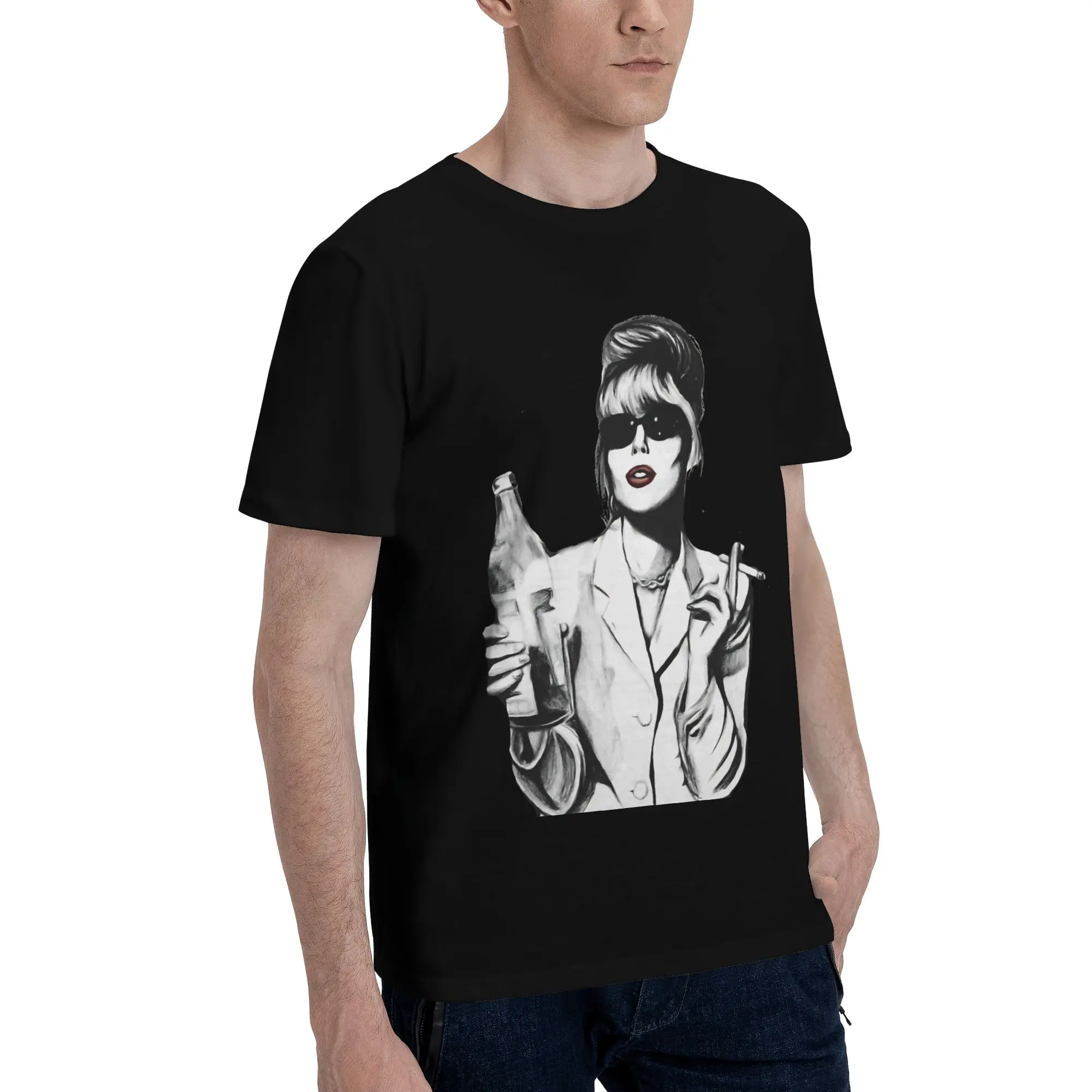 Graphic Printing patsy stone T Shirt For Unisex  Pure Cotton T-shirts Short Sleeve Clothing