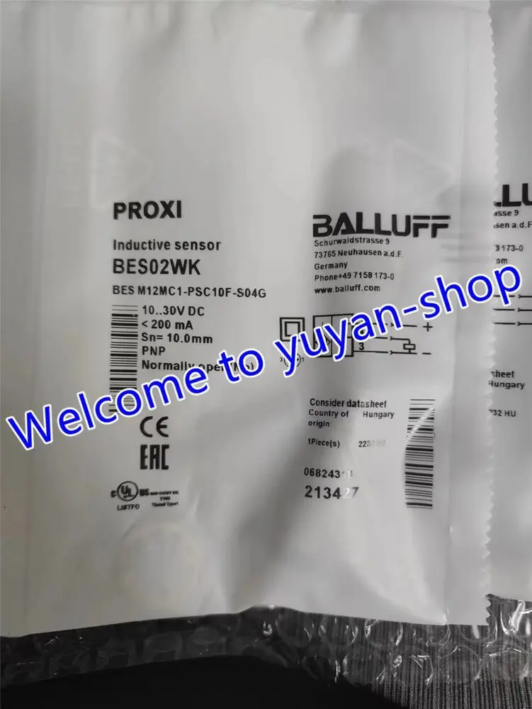 

1PC NEW For BALLUFF Proximity switch BES02WK BES M12MC1-PSC10F-S04G #T6764 YS
