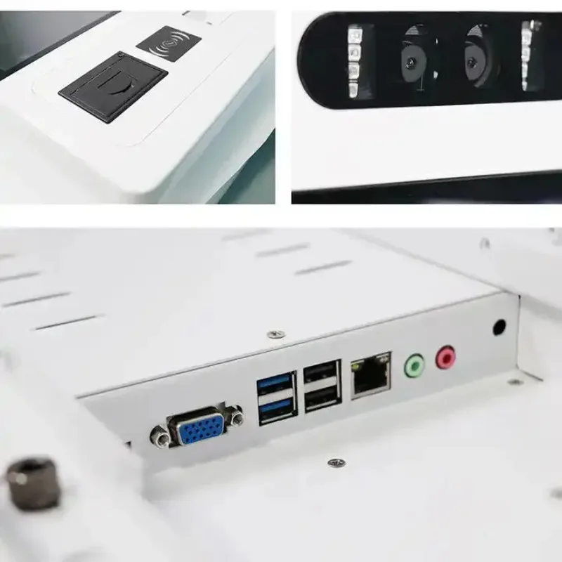 نافذة طلب الطعام بشاشة Lcd تعمل باللمس مقاس 15.6 بوصة بالسعة Intel 3th 4GB 64GB كشك الدفع لطلب المطار