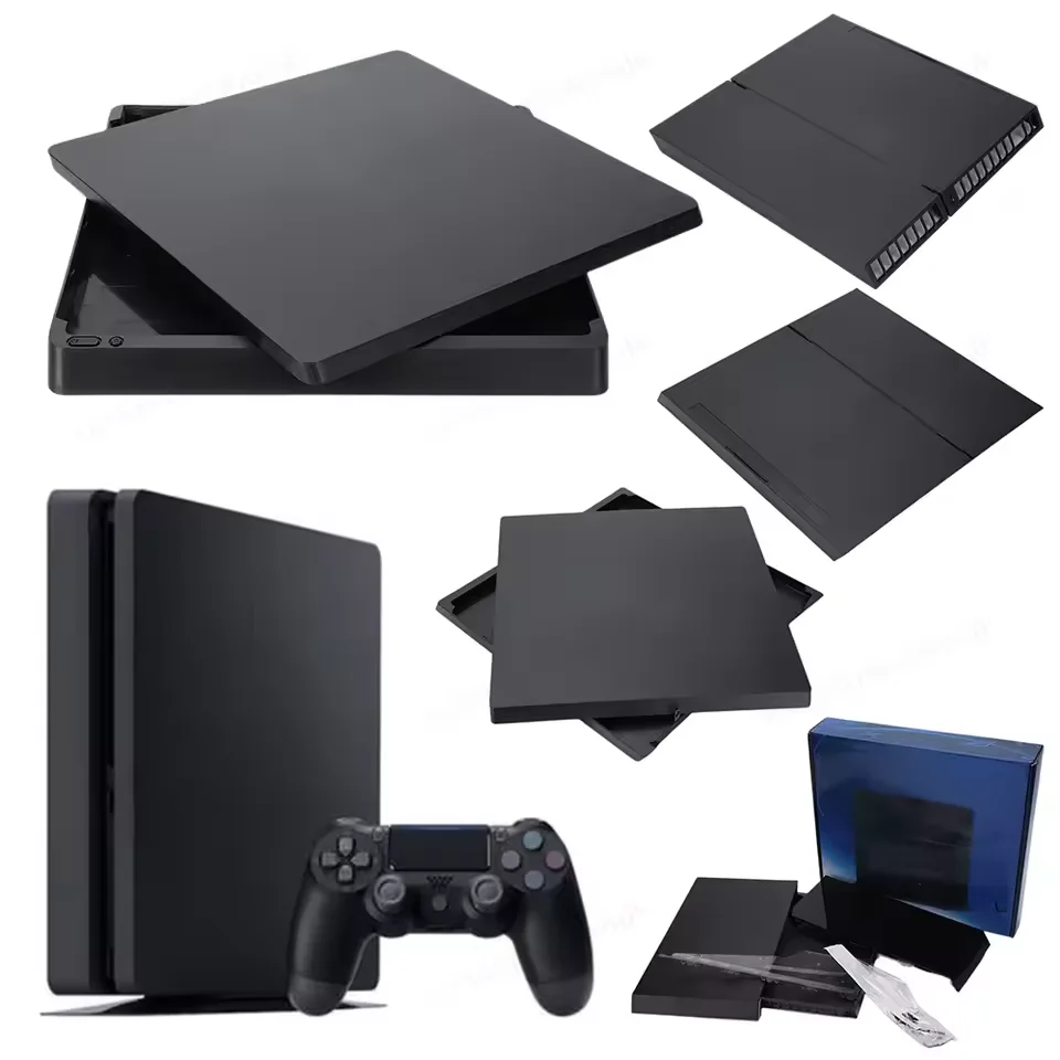 Für PS4 Slim/PS4 Pro Ersatzgehäuse Kunststoff-PC-Frontplatte Abdeckung Unteres Gehäuse Schale Konsolenzubehör