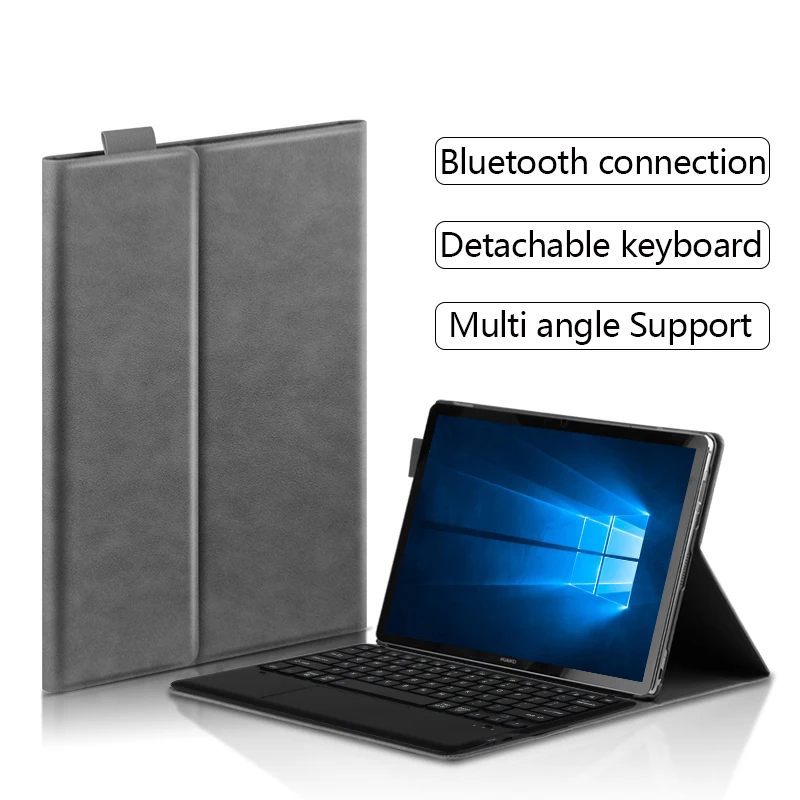 Case Cover For HUAWEI MateBook E 2019 2017 2015 PAK-AL09 12" BL-W09 W19 HZ-W09 W19 W29 Wireless Bluetooth Keyboard TouchPad Case