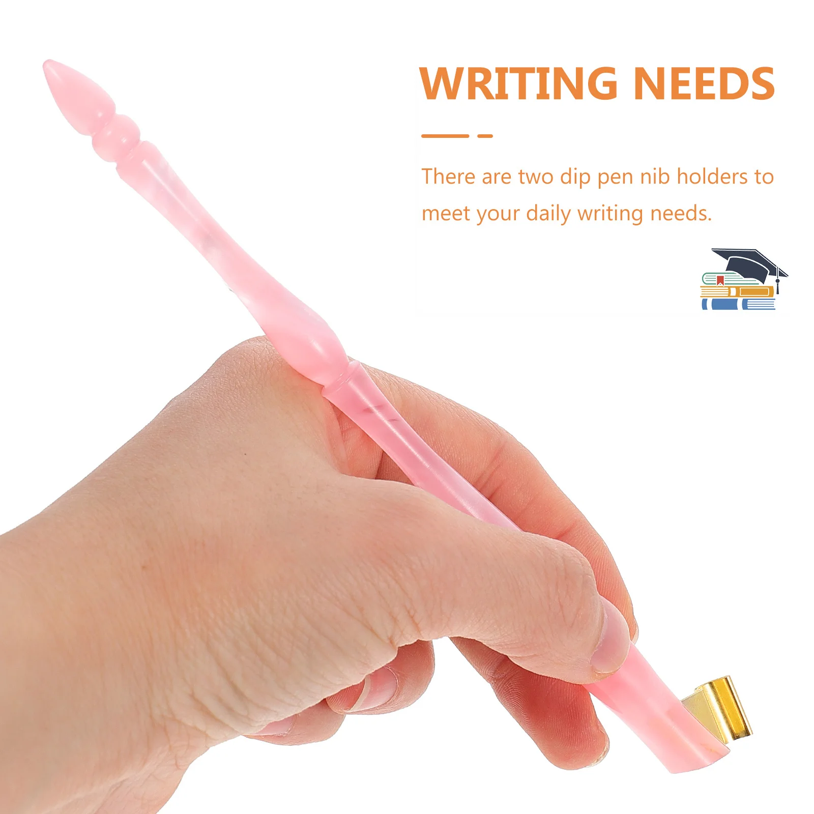 

1pc Dip Pen Nib Holder Oblique Calligraphy Pen Holder Resin Inclined Rod For Writing Art Supplies School Office Stationery