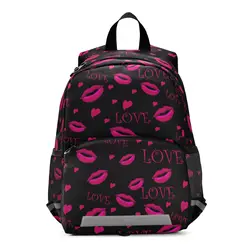 New Children School Bags Comfortable Kids Toddler Backpack Lip Print Kindergarten Preschool Bag 3-8 Years Old Schoolbag For Girl