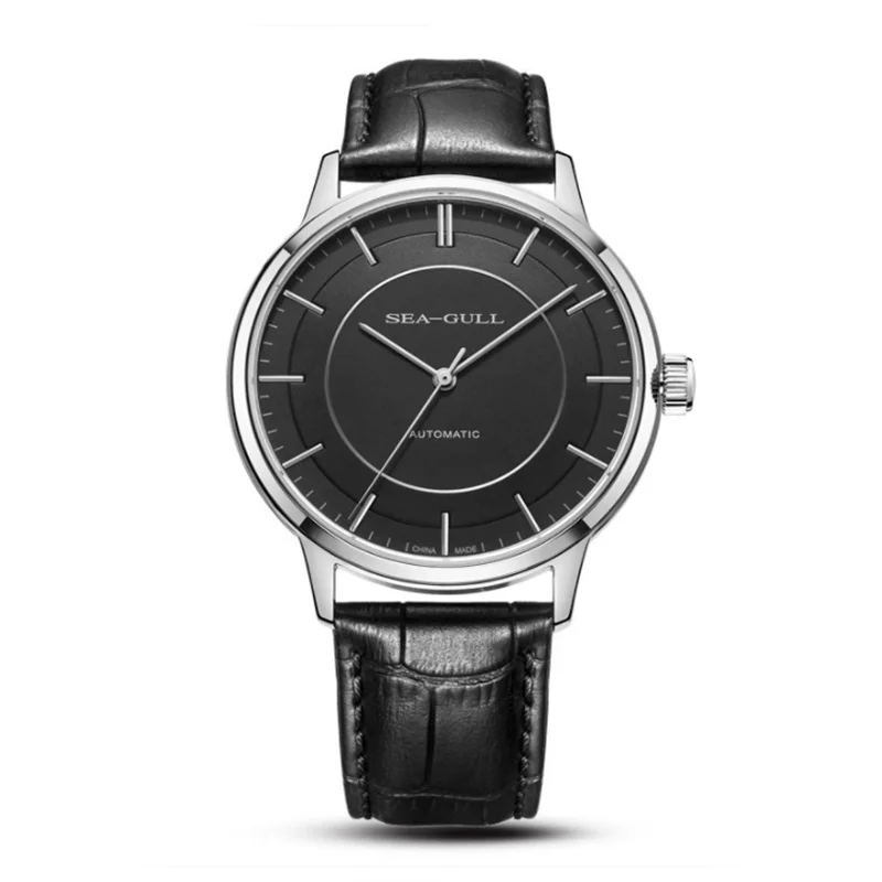Gaivota-Relógio Mecânico Masculino, Vestido de Negócios, Relógio de pulso Esportivo, Relógio Casual Sapphire, Fashion, 6061, 40mm