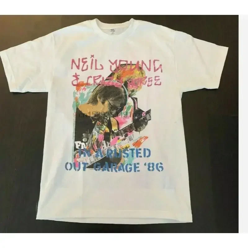Rare 1986 Neil Young Crazy Horse vintage T ShirT NEW