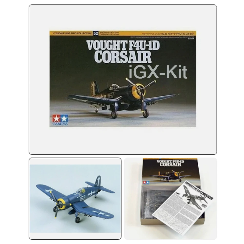 

Tamiya 60752 1:72 Scale F4U F4U-1 F4U-1D Corsair Bomber Airplane Plane Plastic Model Assembly Kit Hobby Craft Building Toy
