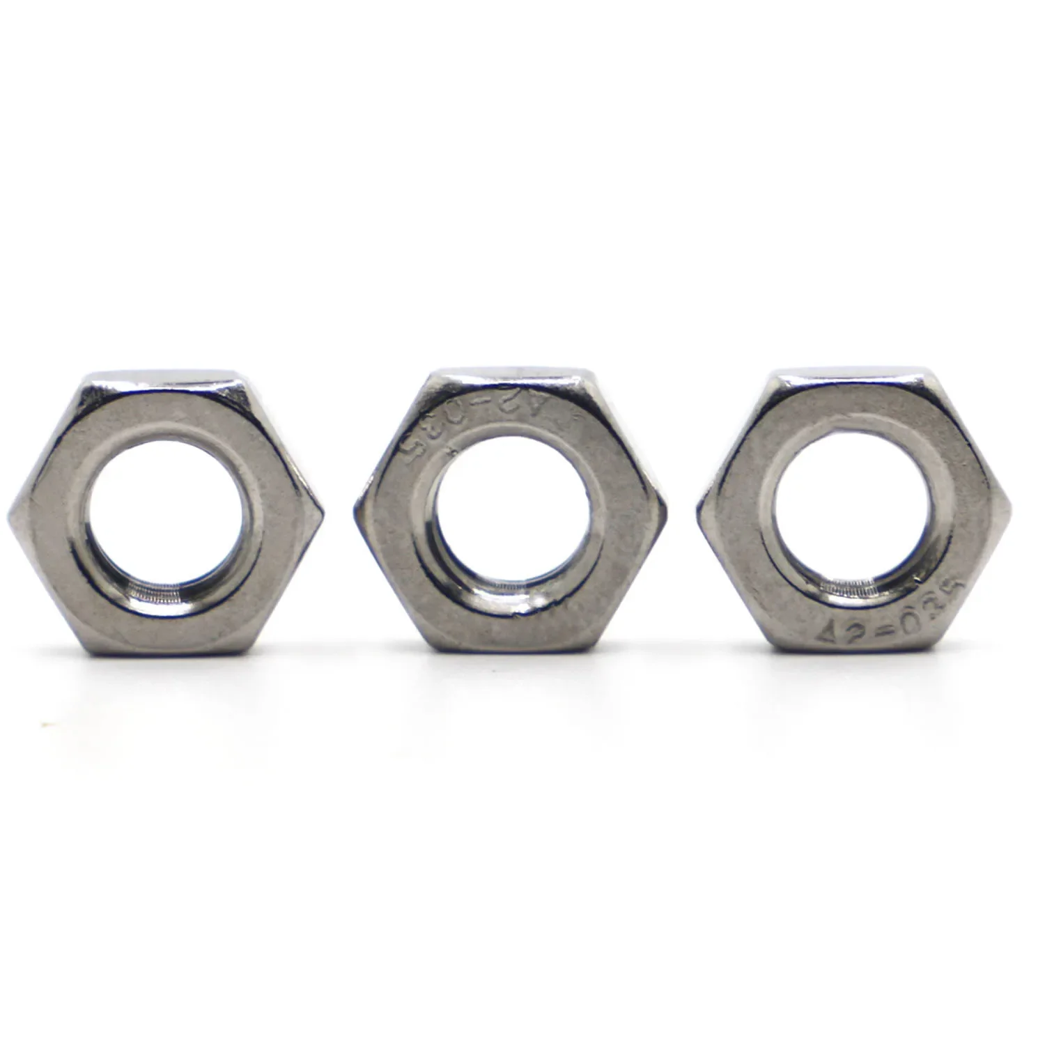 M3 M4 M5 M6 M8 M10 M12 M14 M16 DIN439 GB6172 A2 304 Stainless Steel Hexagon Hex Thin Nut