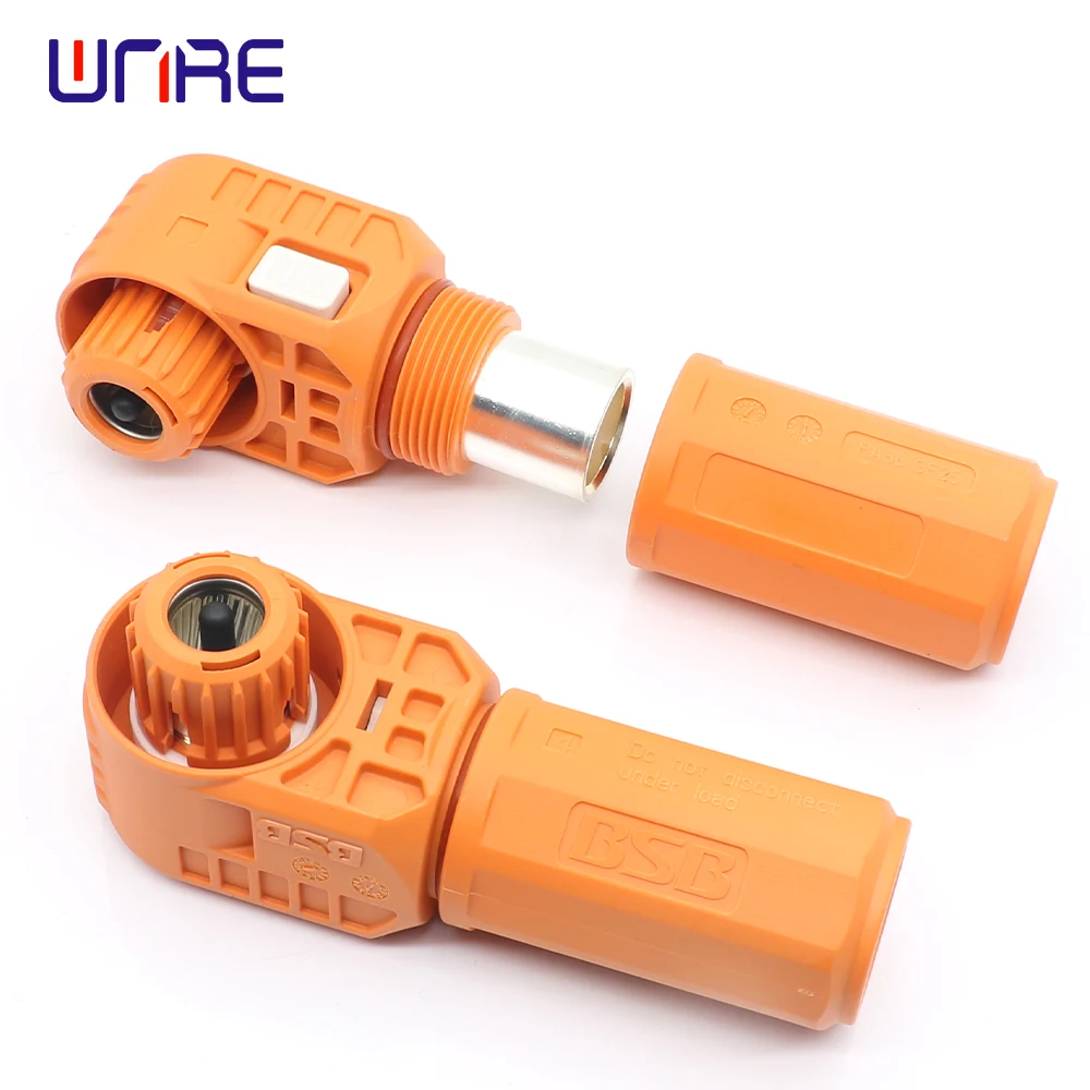 Single Core Bent Plug Quick Plug 2000V/DC Energy Storage Connector New Energy Electric Vehicle E120 Terminal Connector