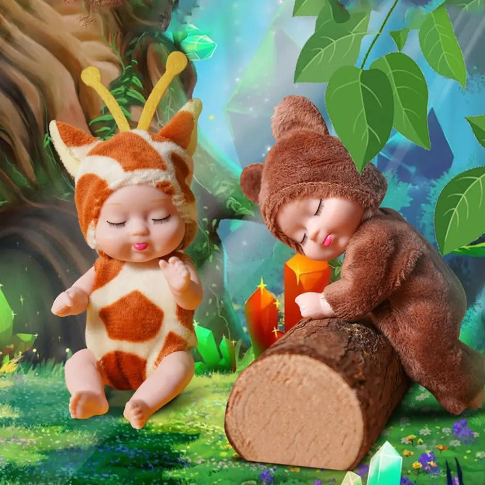 

Joint Movable Sleep Simulation Reborn Doll Dress Up Plastic Children's Toys Cute Animal Clothes Joint Movable BJD Doll Girls