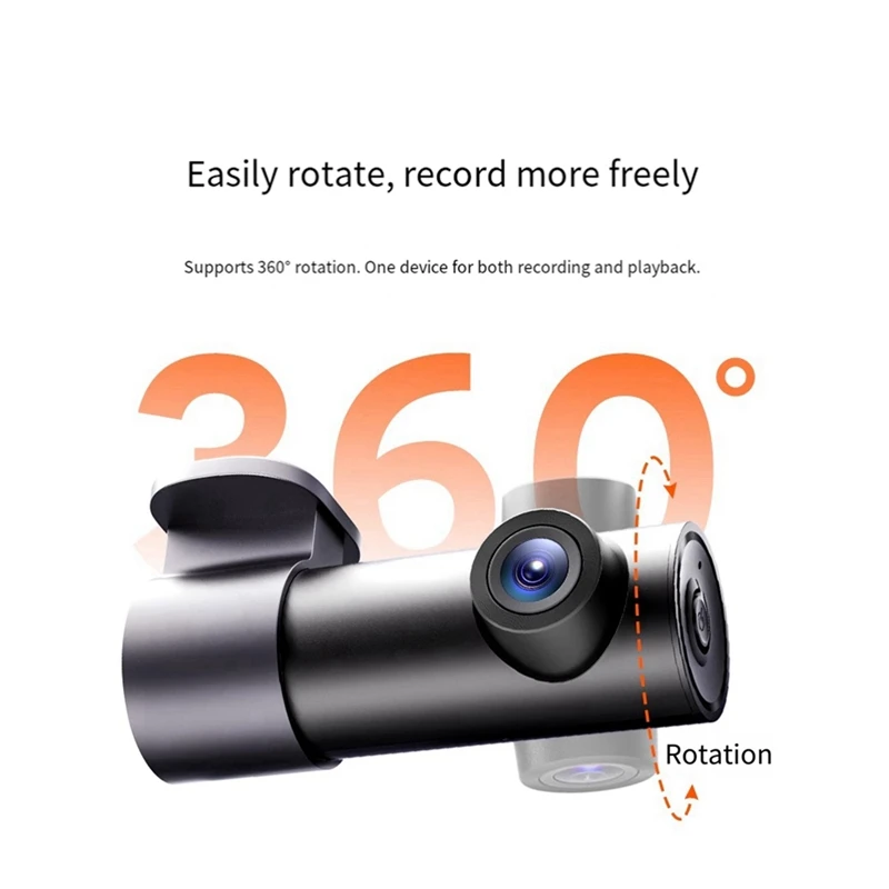 Super Sale 70mai M310Pro Intelligent Dash Cam 24-Hour Parking Monitoring Mode & Night Vision with 360° Rotation