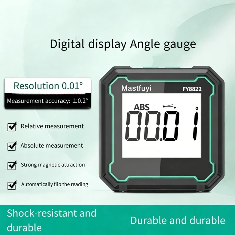 AAAF Mastfuyi Digital Inclinometer With Laser Level-Multi-Function Magnetic Angle Measurement Device- High Precision