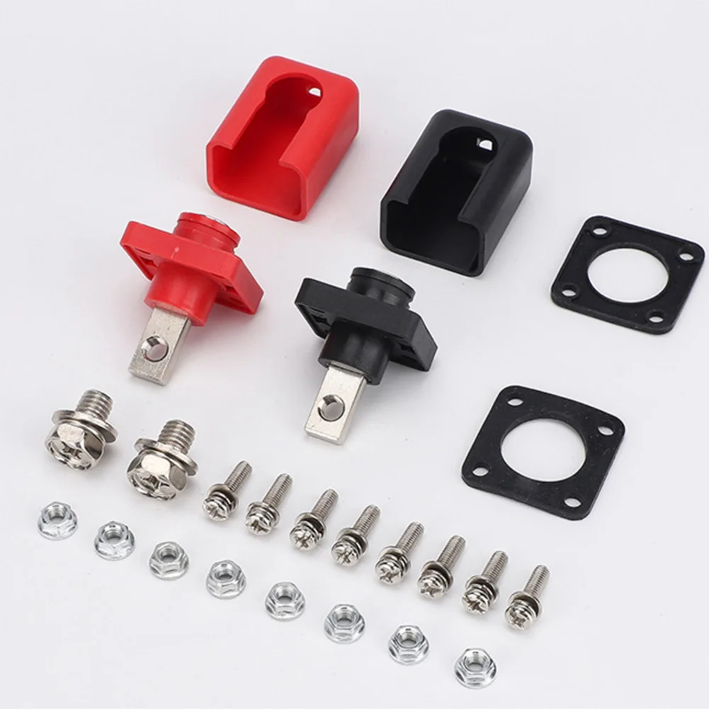 50A แบตเตอรี่ลิเธียม Terminal Blocks ทนไฟ Terminal Energy Storage Connector ติดตั้งง่ายบล็อกทนไฟ PA66 วัสดุ