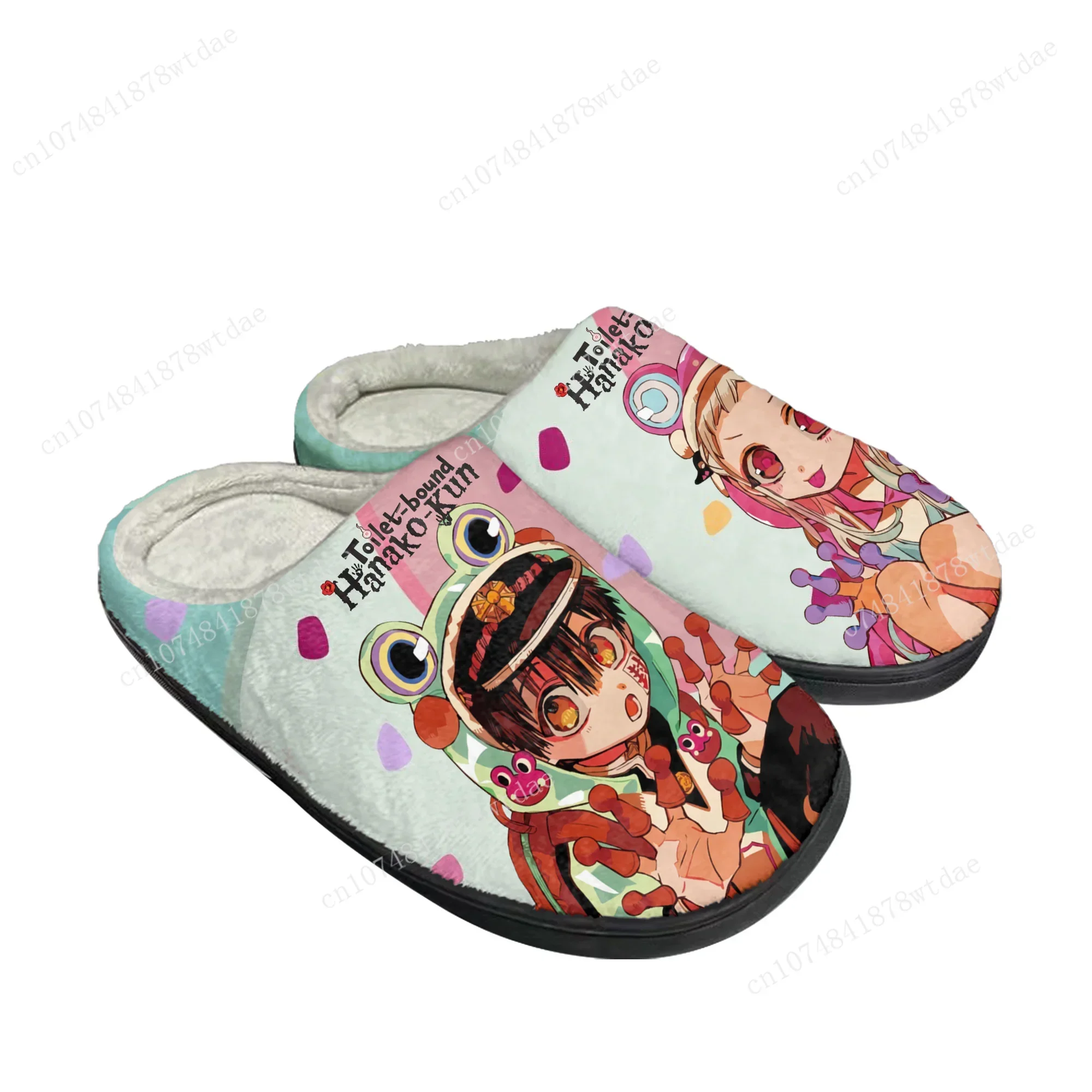 Toilet Bound Hanako Kun Home Cotton Slippers Men Women Youth Boy Girl Plush Bedroom Casual Keep Warm Shoes Custom Indoor Slipper