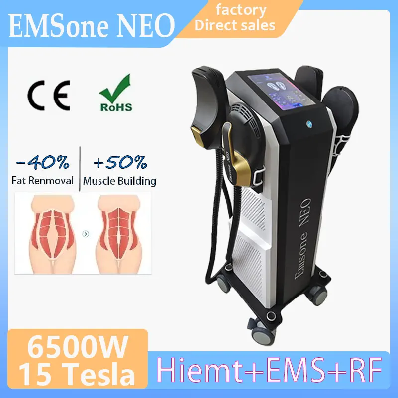 EMS body shaping machine 6500W 200Hz EMSone NEO fat burning muscle training machine RF slimming and beauty device