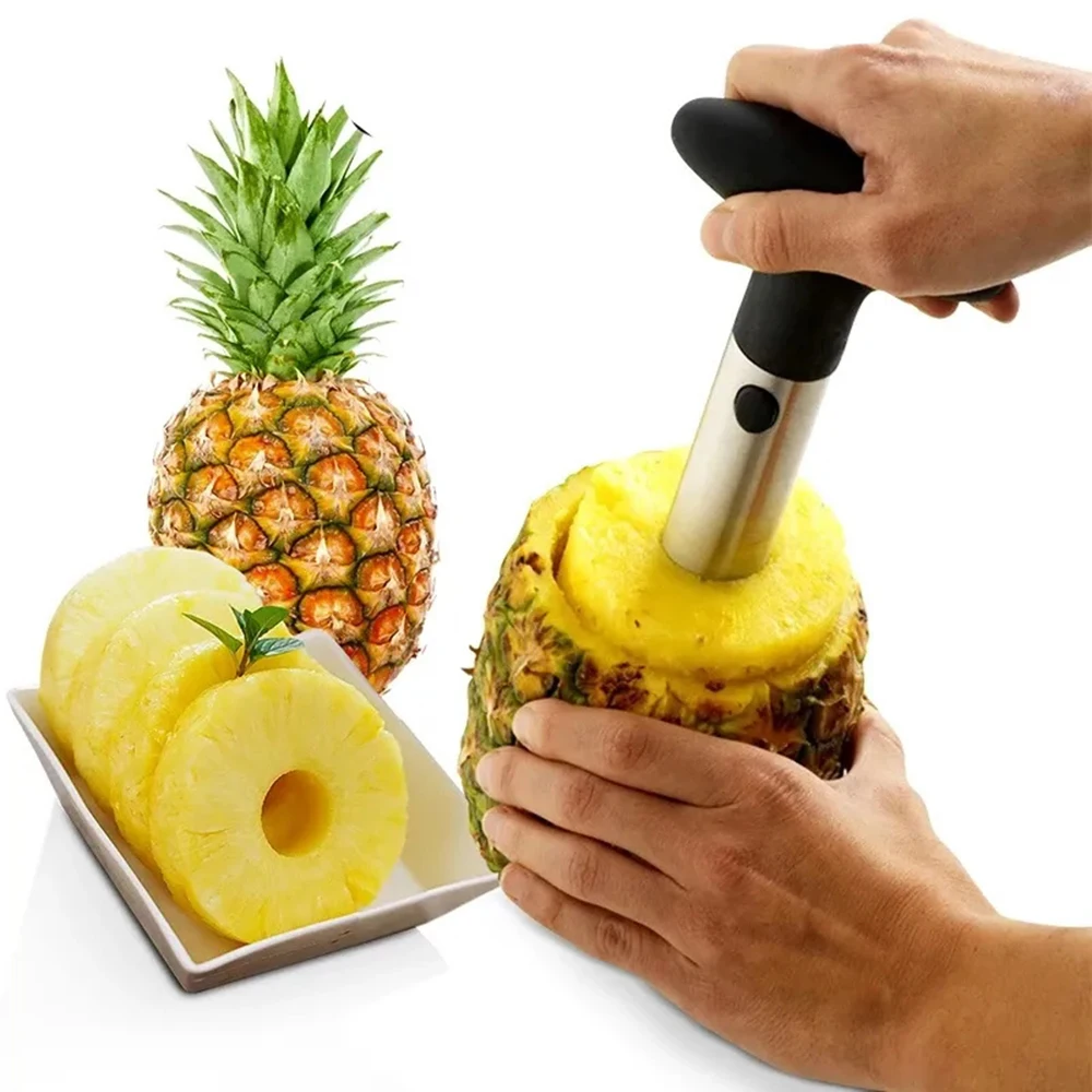 Pelador de piña de acero inoxidable, cortador de fruta, pelador fácil, utensilio de cocina, entrega rápida, 1 Uds.