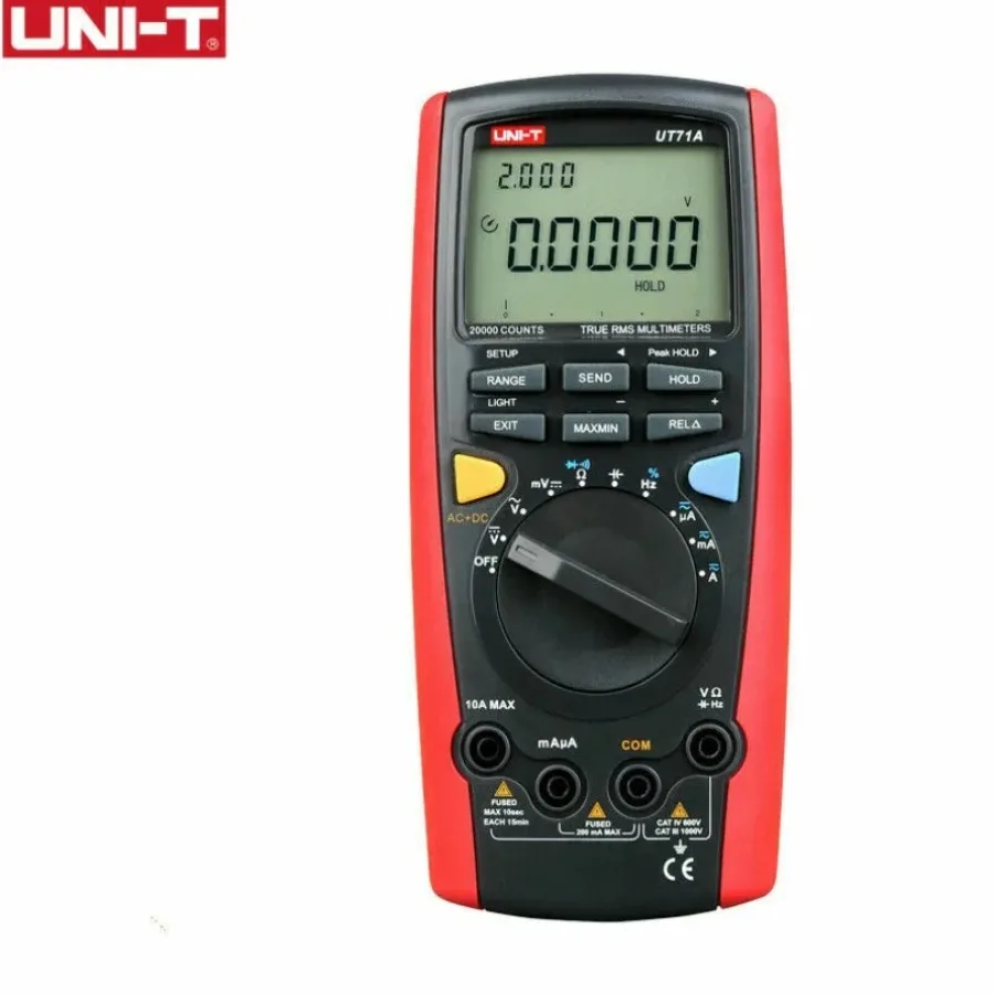 1PC NEW UNI-T UT71A True RMS USB DMM Digital Multimeter AC DC Volt Amp Ohm Cap Tester In Stock Original Box#familitrade