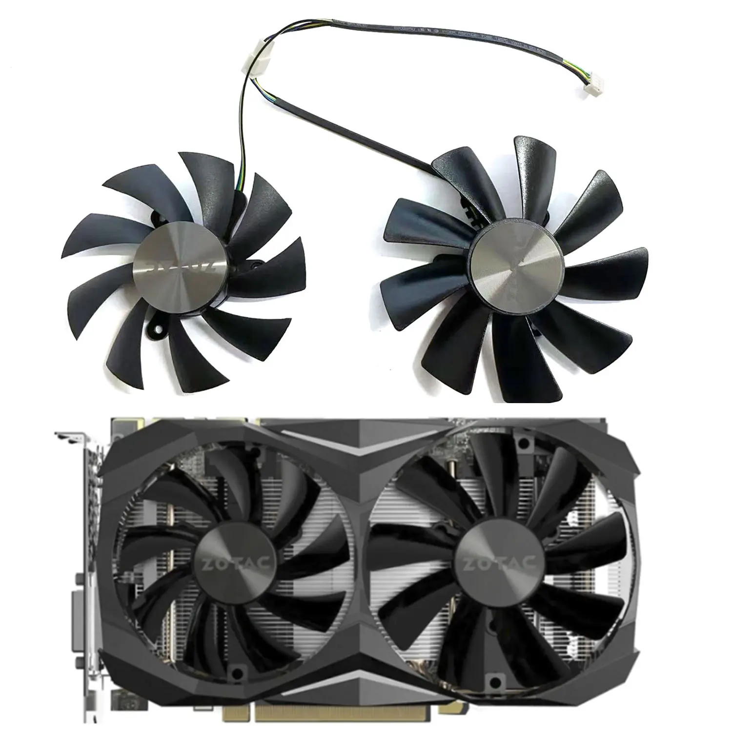 

Kankeirr New GA92S2U GAA8S2U GTX 1080T MINI GPU Fan For ZOTAC GeForce GTX 1080Ti Mini 1070Ti Mini 1060 Video Card Cooling Fan