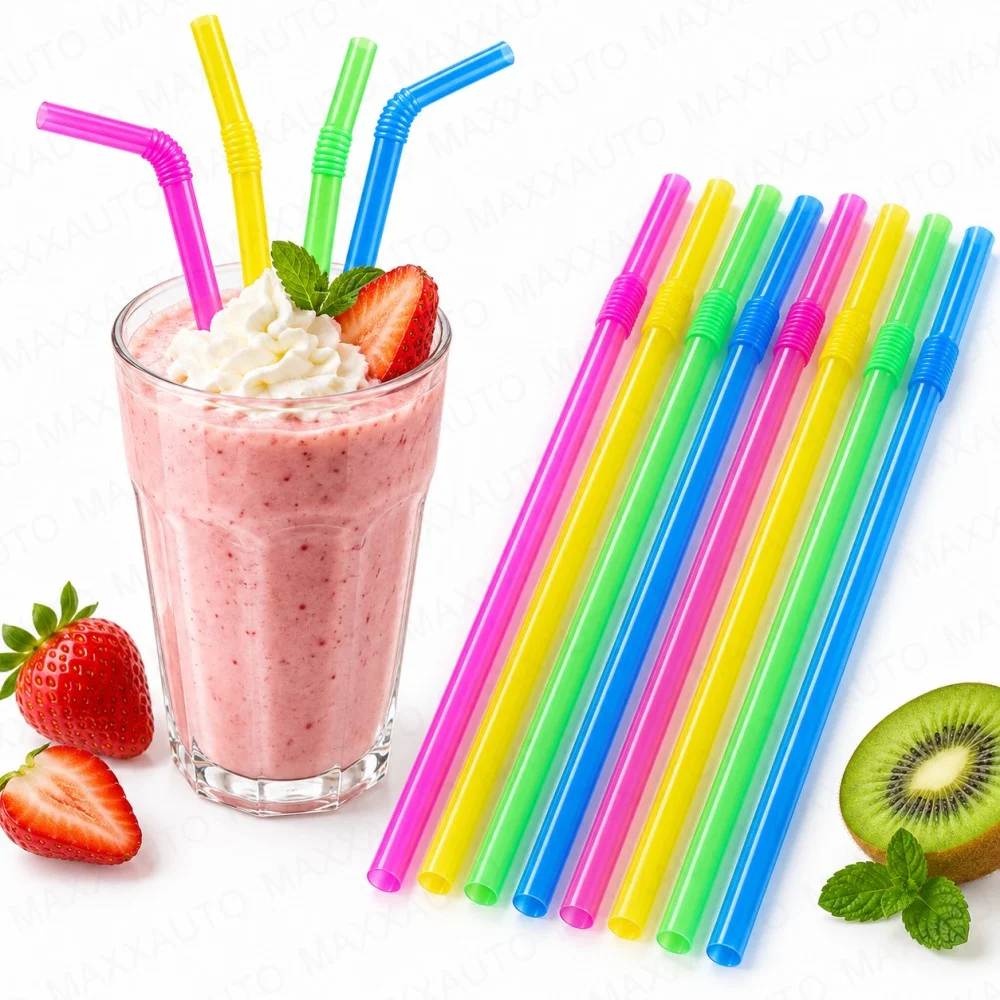 100-3000 Stück Trinkhalme, biologisch abbaubar, wiederverwendbar, für Smoothies, Geburtstage, Hochzeiten, Partys, Küche, mehrfarbige Trinkhalme, Dropshipping. – Detail 2