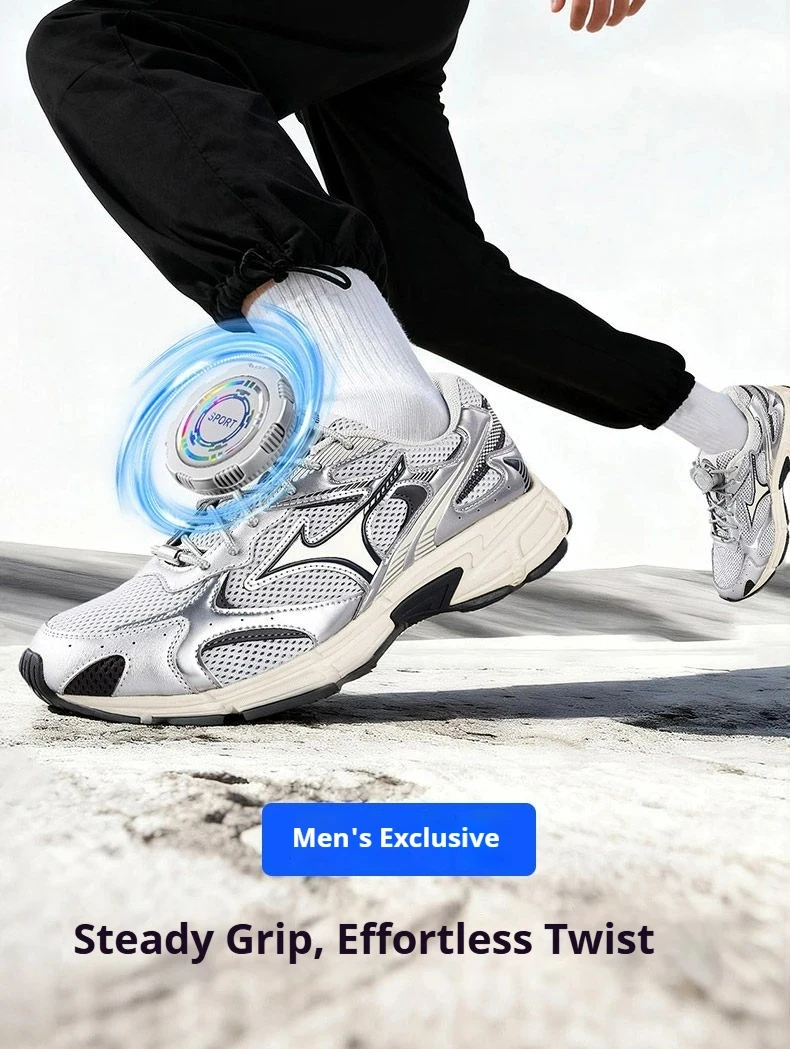 Graue, schwarze, weiße automatische Schnürsenkel für Sneaker, Schnürsenkel mit Drehverschluss, für Kinder und Erwachsene, für Outdoor-Sportarten, Schuhzubehör. – Detail 1