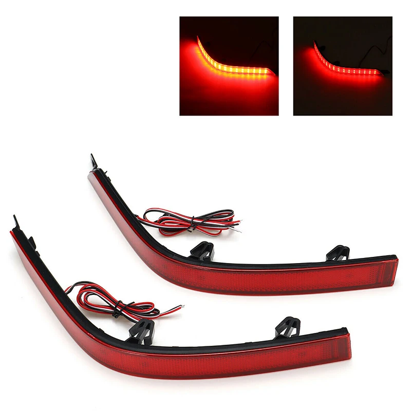 2 Pcs New Rear Bumper Reflector Reversing Lamp Brake Stop Lights Accessories for Volkswagen T5 Maitwei 15-18 T6 Kailuwei 16-21