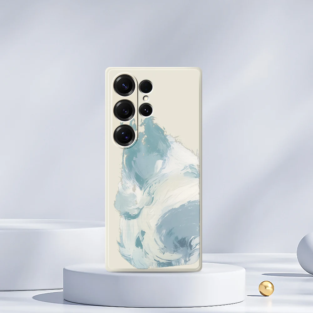 핸드 페인팅 폰 케이스 (삼성 갤럭시 S21 S22 S23 S24 S25 울트라 플러스 5G S20 FE S10 플러스 S21 FE S23FE S24FE 실리콘 커버)