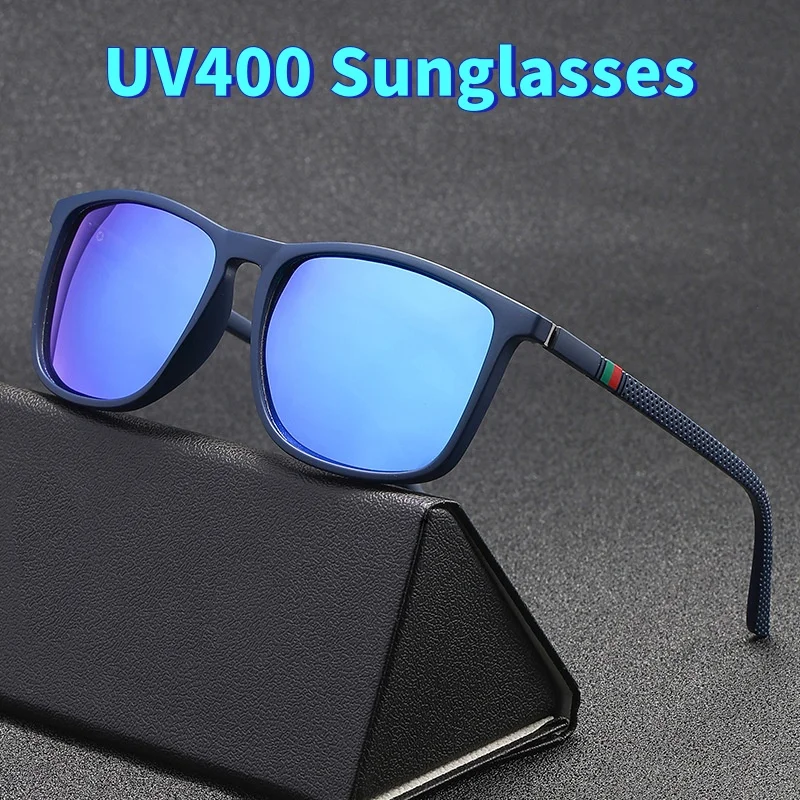 

Men's Polarized Sunglasses Classic and Fashionable Square Frame UV Resistant Glasses Men and Women Driving Fishing Goggles