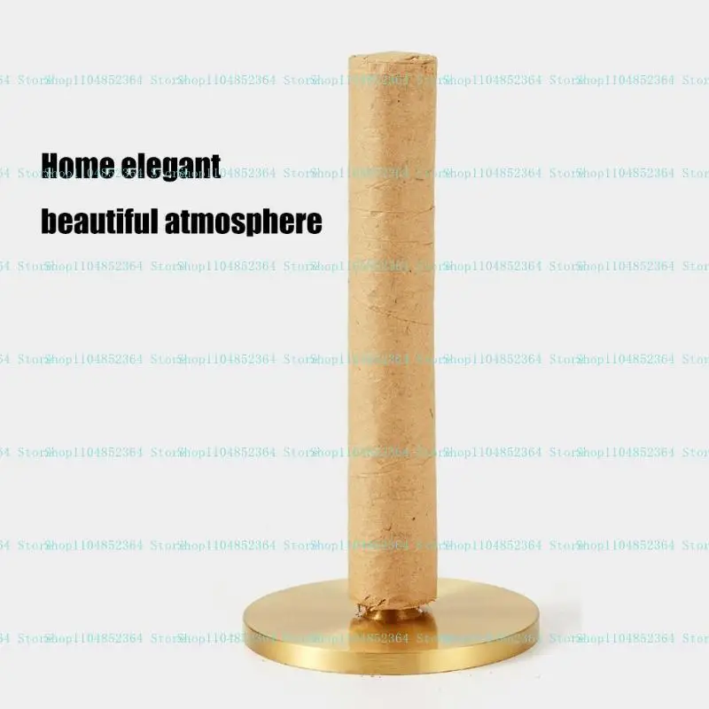 

652F Round Brass Stand for Incenses Burners Holder Circulars Housewarming Gift Home and Office Decoration