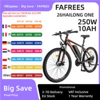 FAFREES 26 Hailong One 250W Electric Bicycle 26Inch Bike 36V 13Ah Adult Electric Motorcycle Ebike Outdoor MTB Mountain Bicycle