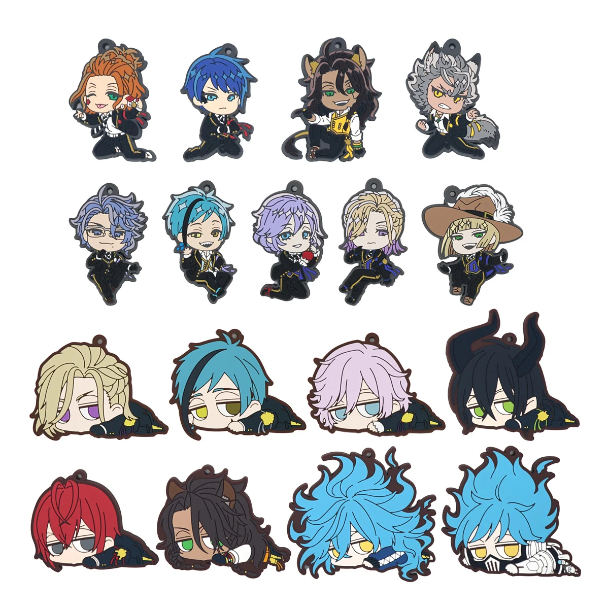 Игра Twisted Wonderland Vil Ortho Epel Azul Floyd Idia Malleus, резиновый брелок, коллекция, подарок