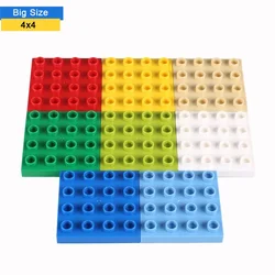 4x4 Dots  Building Blocks BasePlates for Big Size Bricks Plate Assembly Two-sided Base Plate Compatible with Lego Duplo Bricks