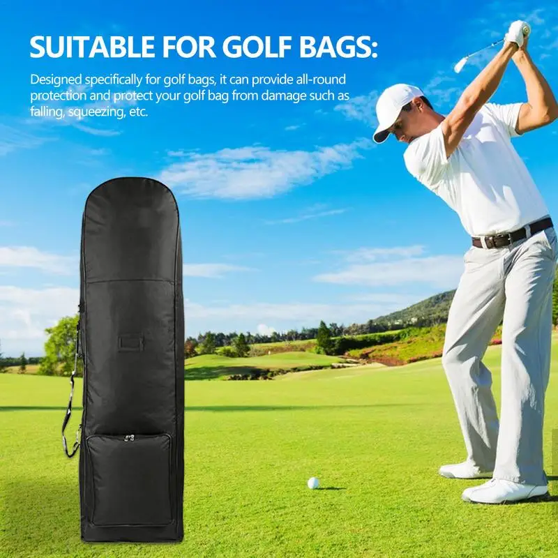 กระเป๋าเดินทางกอล์ฟมีล้อ Travel Golf Club Case มีล้อซิปเรียบอุปกรณ์กอล์ฟสําหรับผู้ที่ชื่นชอบอาชีพกอล์ฟและ