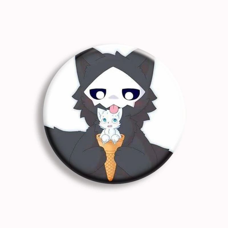31Style Changed Puro Cute Cartoon Soft Button Pin Creative Funny I Love You Kawaii Anime Brooch Badge Bag Decor Couple Gifts