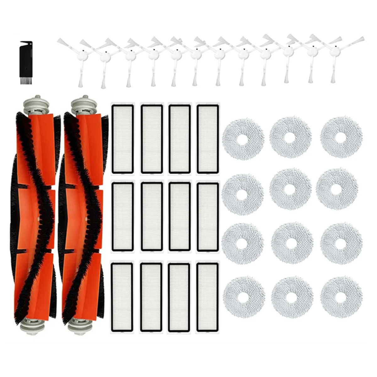 

Replacemnet Accessories for S10+/S10 Plus/B105 Robot Vacuum Cleaner Main Side Brush Mop Cloths Hepa Filter