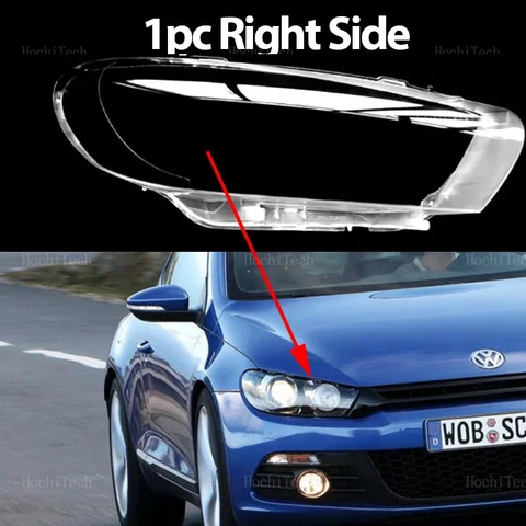 Прозрачная Крышка/стекло Фары Для Volkswagen VW Scirocco (до Рестайлинга, 2008-2014), Аксессуар Для Автомобиля
