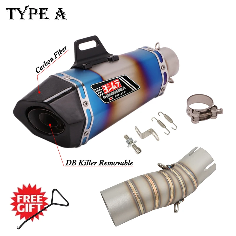 Slip On For CFMOTO 450SR 450SS 2022 2023 Motorcycle YOSHIMURA Exhaust Escape Systems Modify Silencer Mid Link Muffler DB Killer