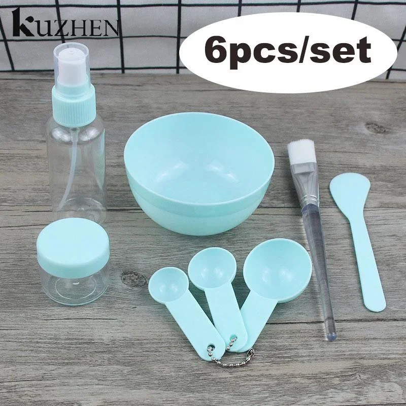 8 pz/set Spazzola per il viso Maschera Ciotola Cucchiaio Set Maschera Pennello Bar Strumenti di bellezza fai da te Strumenti di miscelazione Cura della pelle Forniture per il trucco Cura della pelle della donna